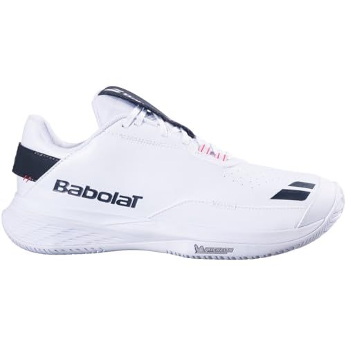 Babolat Men's SFX Evo All Court Wimbledon Limited Edition Tennis Shoes, White/Black (Men's US