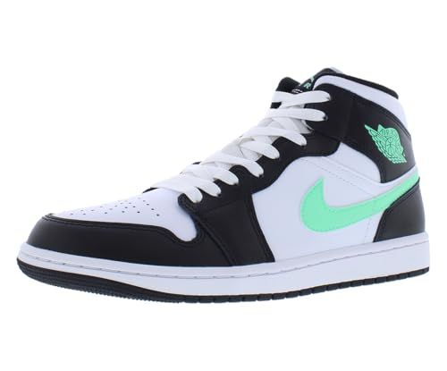 Jordan Men's 1 Mid White/Midnight Navy-Wolf Grey