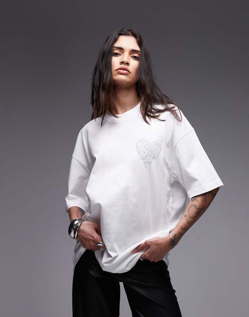 Trip heart logo graphic t-shirt in white