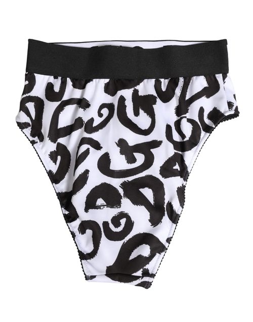 Logo-Print High Brief Brief — Black