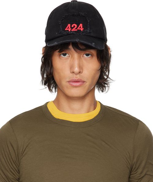 424 Black Baseball Cap