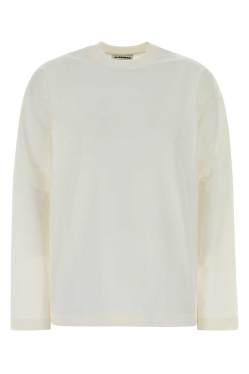 Crew-Neck Cotton T-Shirt — White