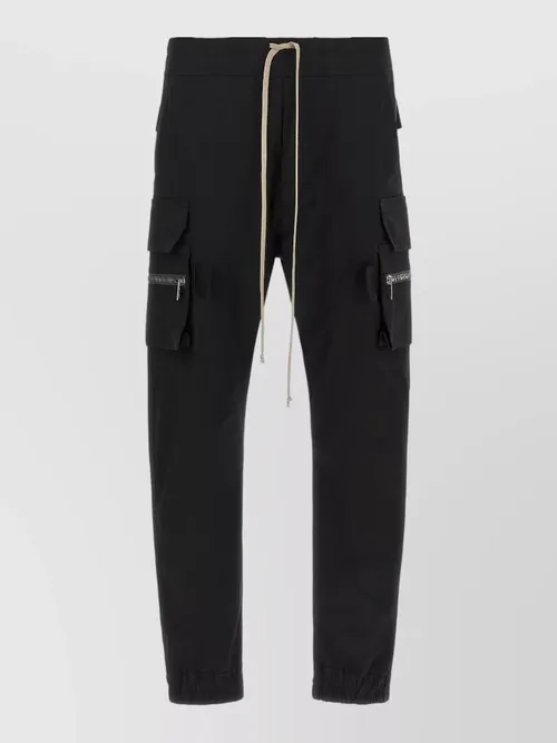Rick Owens - mastodon cargo pants elastic waist cuff