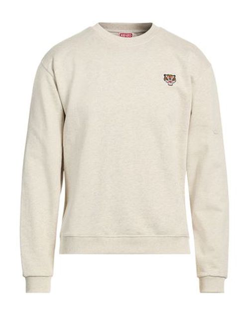 Man Sweatshirt Sand Size L Cotton