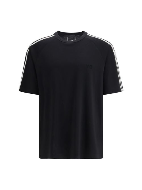 3-Stripe Striped T-Shirt — Black