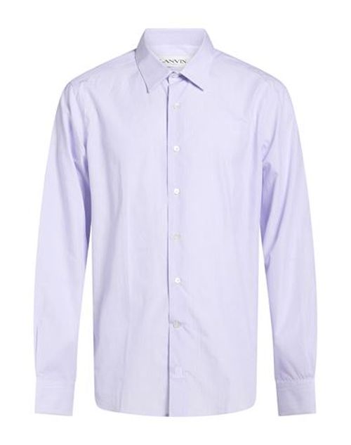 Man Shirt Lilac Size 15 Cotton