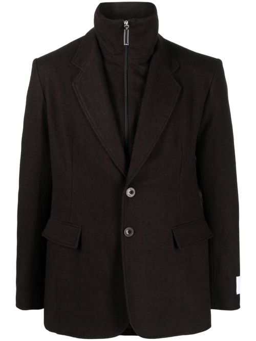 Halles flannel blazer - Brown