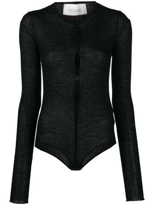 Dinar ribbed bodysuit - Black