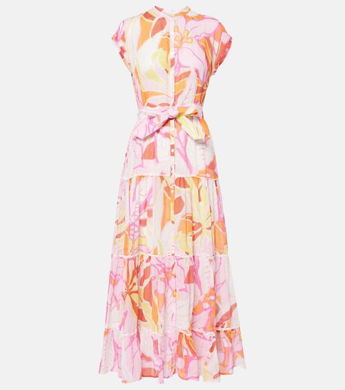 Kora printed cotton midi dress