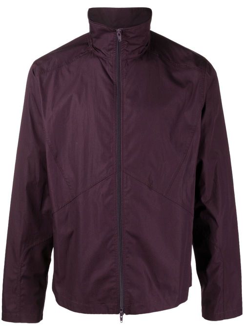 Zipped-up stand-up neck jacket - Purple