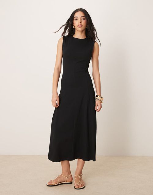ASOS DESIGN | ASOS DESIGN sleeveless tennis midi dress in black | Realry ASOS DESIGN | ASOS DESIGN sleeveless tennis midi dress in black | Realry