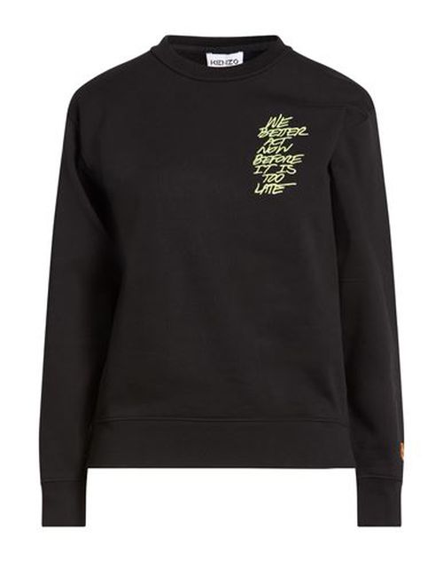 Woman Sweatshirt Black Size XS Cotton