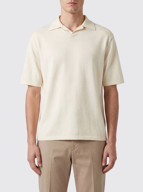 Polo Shirt Men color Ivory