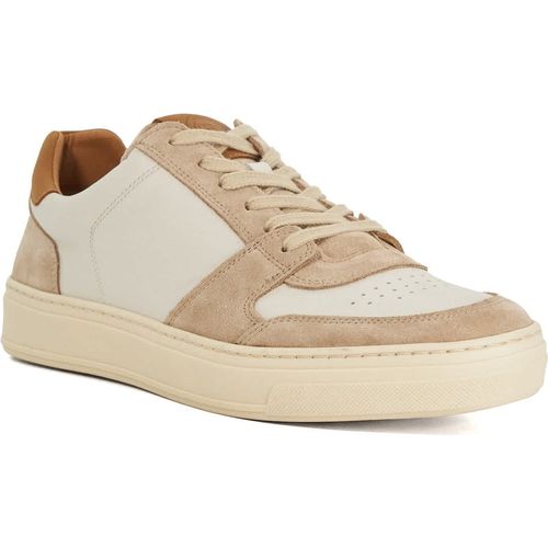 Dune London Mens Tawly - Leather Cup Sole Trainers - Crea