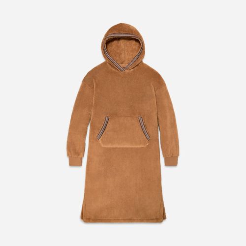 ®fluff Oversized Hoodie Fleece/Recycled Materials in Chestnut