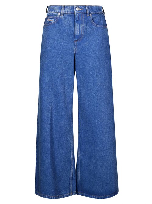 Organic-cotton Wide-leg Jeans