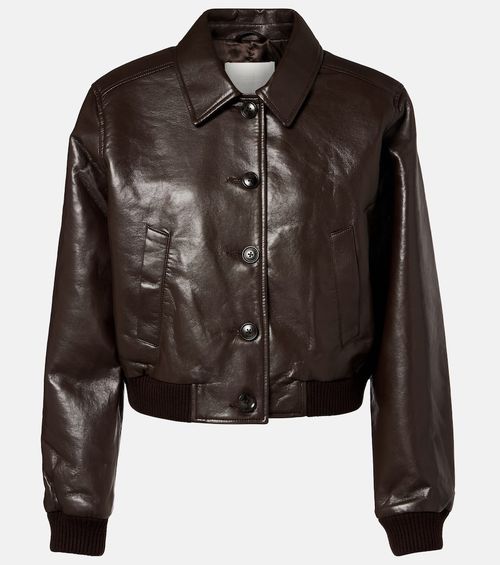 Lola leather bomber jacket