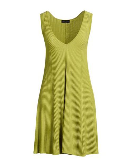Woman Mini dress Lime green Size M Viscose, Polyester