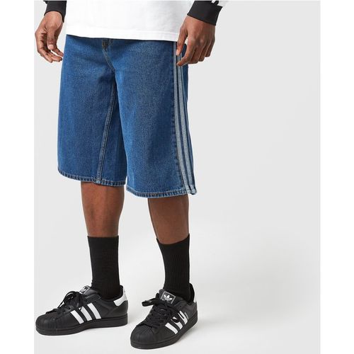 Adidas Originals Firebird Denim Shorts, Blue