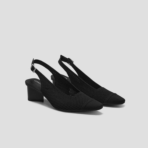 VIVAIA Pointed-Toe Slingback Sandals Leah Pro|BLACK