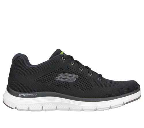 Skechers Men's Waterproof: Flex Advantage 4.0 - Upstream Sneaker in Black, 8 | Textile