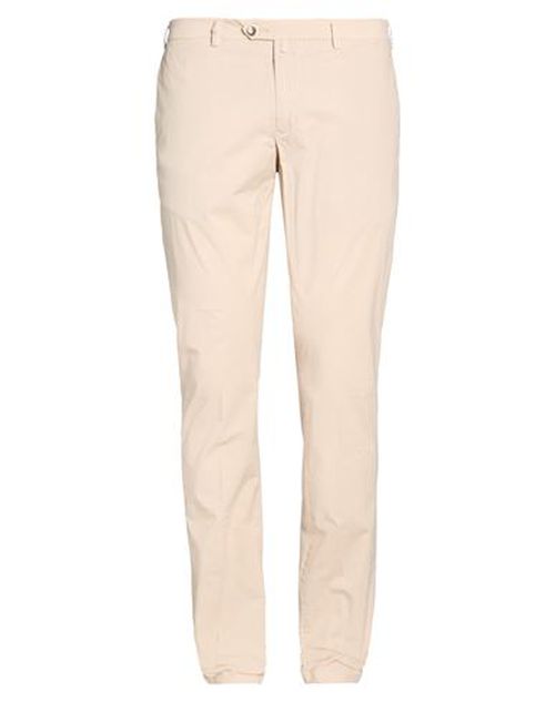Man Pants Beige Size 40 Cotton, Elastane