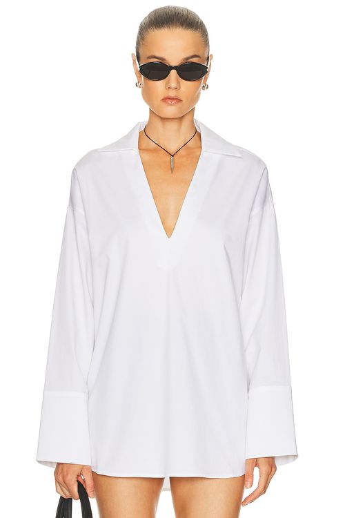 TOVE Luisa Top in White - White.  42 also in 34, 36