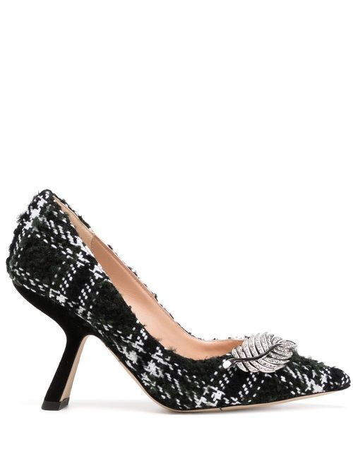 Monstera 90mm pumps - Black