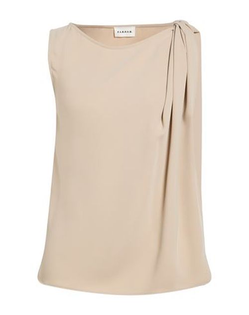 P. a.r. o.s. h. Woman Top Beige Size XS Polyester