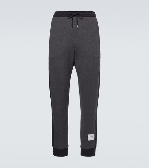 4-Bar cotton jersey sweatpants