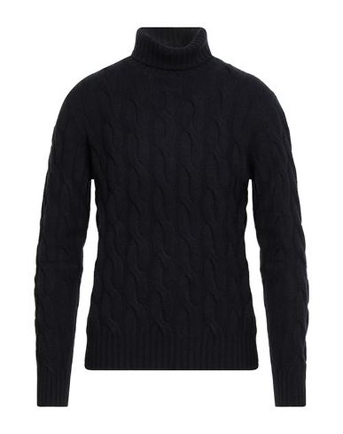 Man Turtleneck Midnight blue Size 42 Cashmere