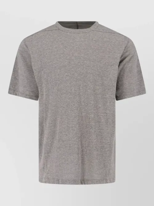 Rick Owens - short sleeve round neck heathered seam t-shirt