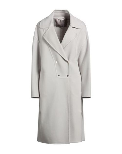 Resort Woman Coat Light grey Size 4 Virgin Wool, Polyamide