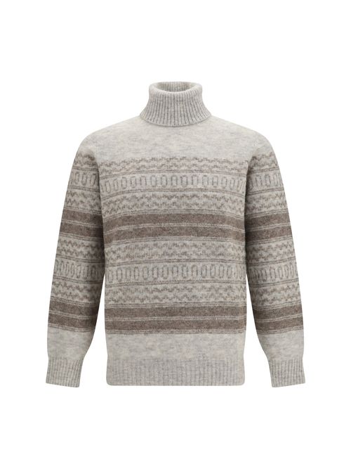 Fair Isle Sweater — Gray