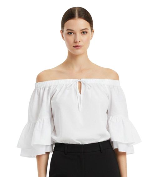 White Off Shoulder Top
