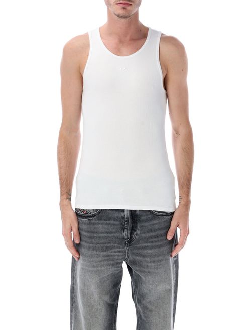 White Logo Tank Top
