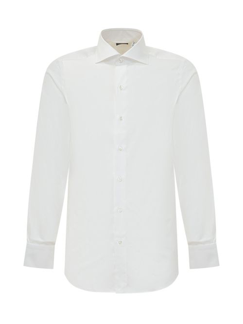 White Regular Solid Shirt