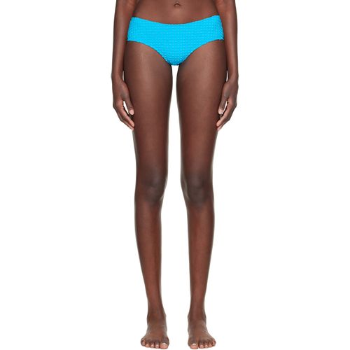 Blue Seersucker Bikini Bottom