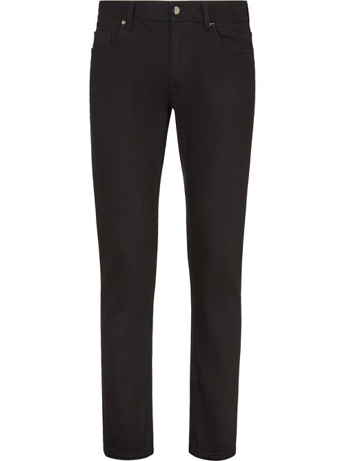 FF embroidered slim-fit jeans - Black