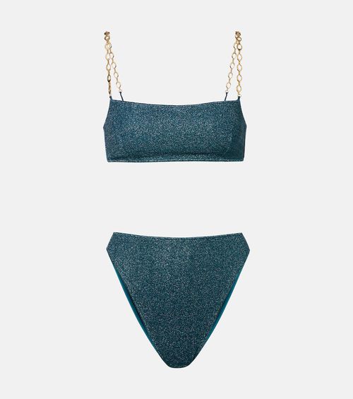 Oséree Lumière O Chain lamé bikini