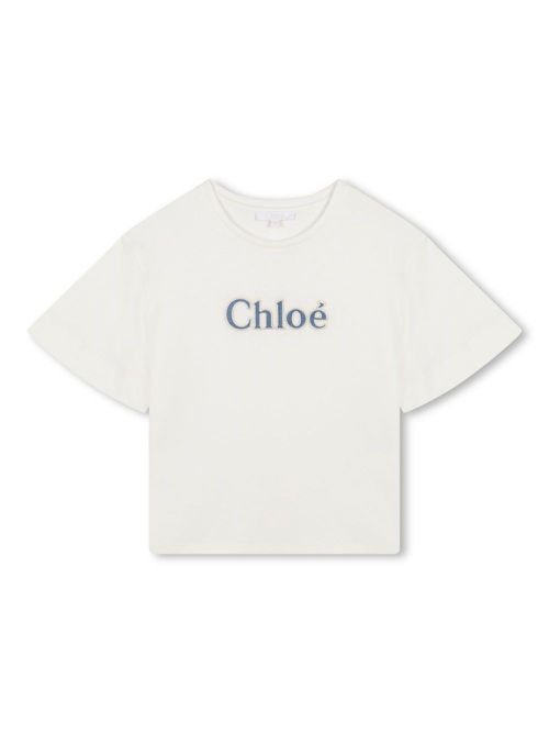 Slogan-print cotton T-shirt - White