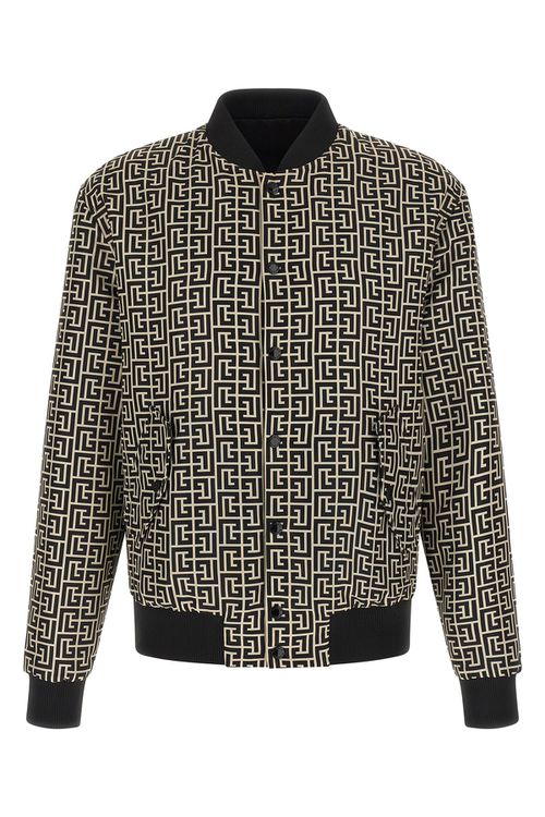 'Monogram' Reversible Bomber Jacket