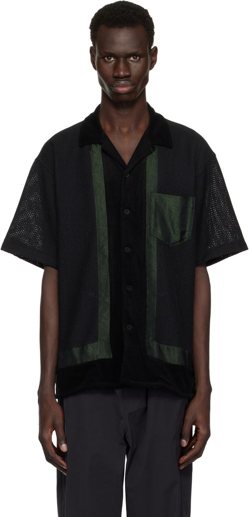 Toga Virilis Black Raschel Mesh Shirt