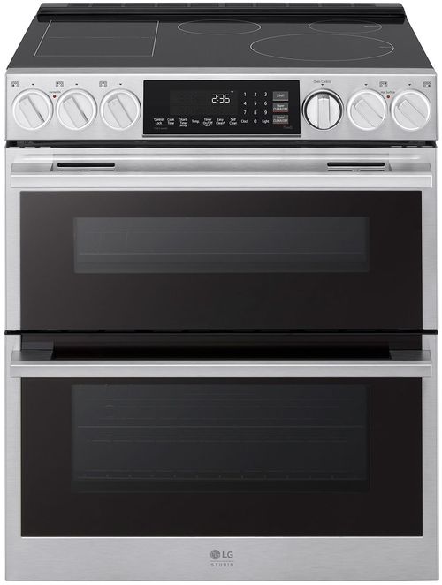 7.3 Cu. Ft. Double Oven Induction Slide-in Range with Probake Convection and Air Fry 30-Inch Wide in Stainless Steel