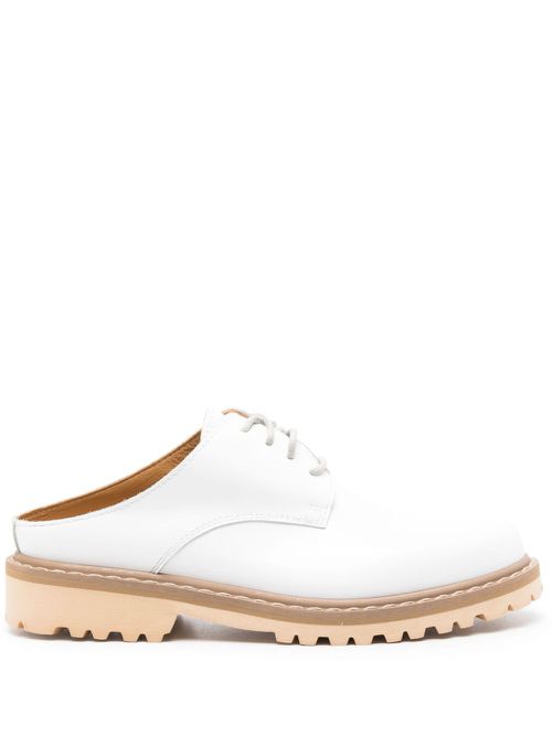 Faylvato leather slippers - White