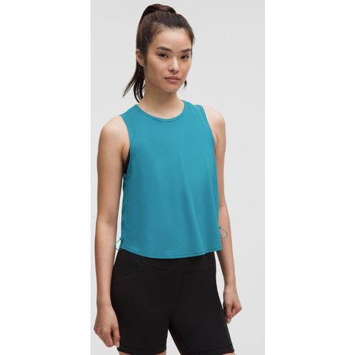 Lululemon – Women's Sculpt Cropped Tank Top Cinch – Color Blue – Size 4