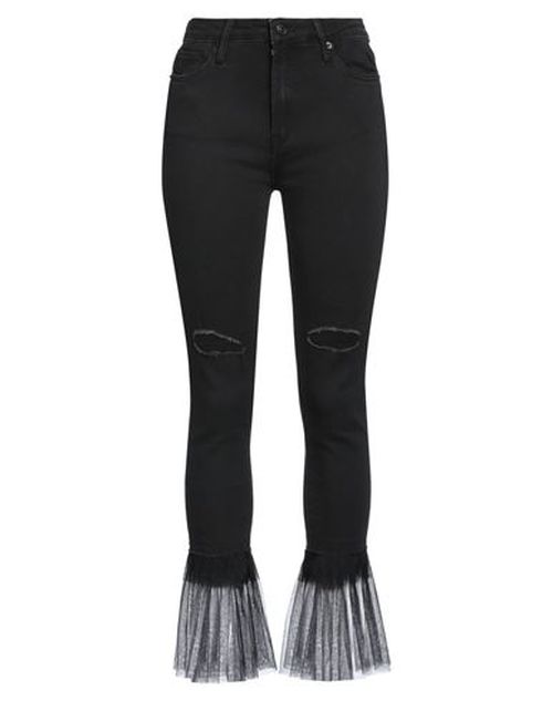 Woman Jeans Black Size 2 Cotton, Polyester, Elastane