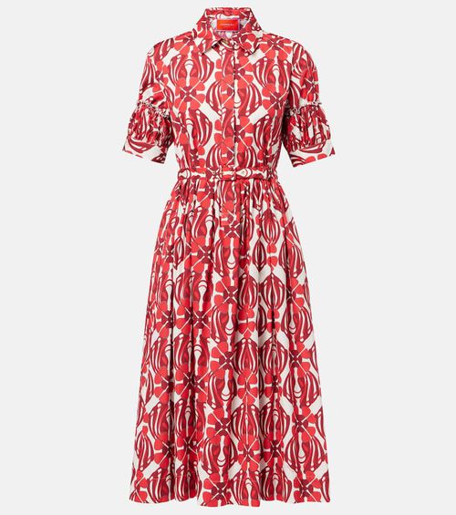 Libertine printed cotton shirt dress