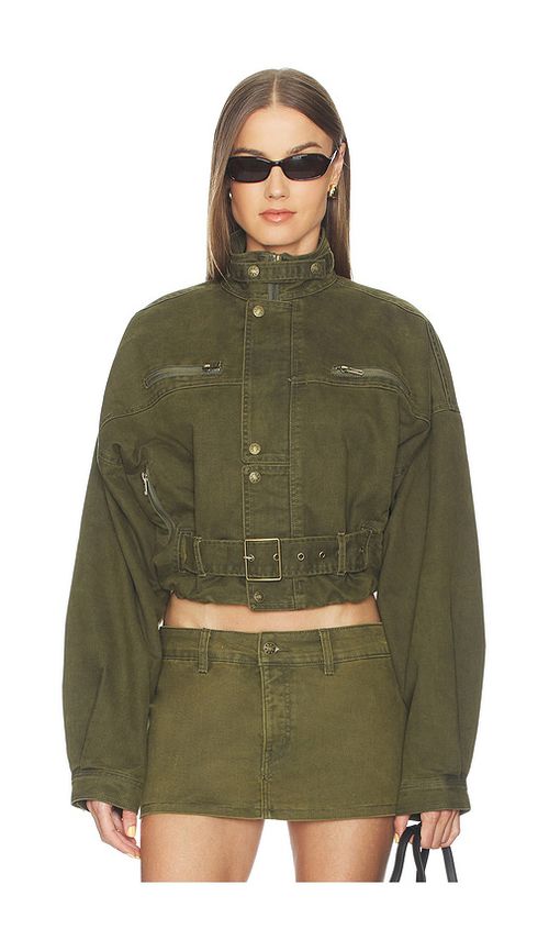LIONESS Rinata Jacket in Army. S. Also in