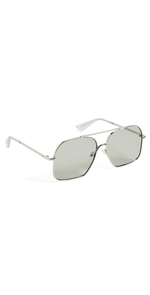 Civelle Sunglasses Bright Silver/Xtal Clear One Size